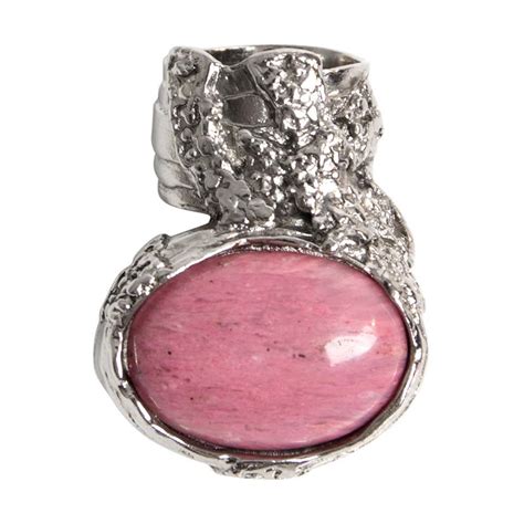 ysl arty ring silver pink|saint laurent rings for women.